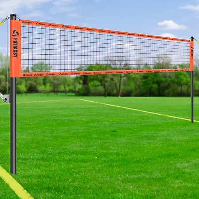 Portable Outdoor Volleyball Net Set With Adjustable Height Aluminum Poles Bag  • $118.40