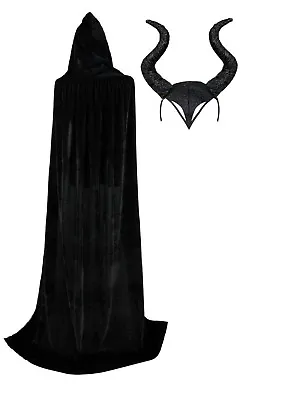 £18.49 • Buy Women Halloween EVIL WIZARD WITCH Black Cape Tutu  Fancy Dress Costume UK