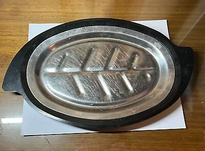 Nordic Ware Steak/fajita Sizzle Plate With 310 Bakelite Tray Holder • $5