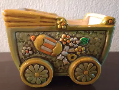 Vintage Planter Baby Buggy Mid Century Modern Retro • $12.50