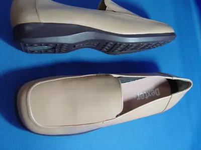 NEW DEXTER  DAILY  LEATHER CAMEL CLR SLIP-ON Sz 7M • $19.99