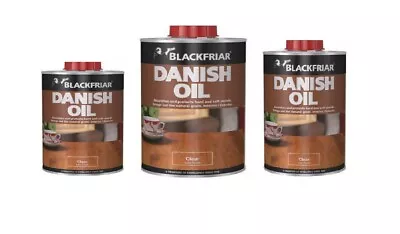 Blackfriar Danish Oil Interior Exterior Wood Protection Clear Satin 250ml-2.5L • £8.29