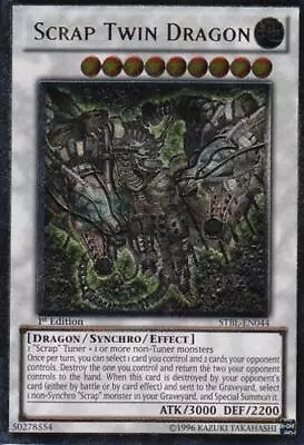 Yugioh! LP Scrap Twin Dragon - STBL-EN044 - Ultimate Rare - 1st Edition Lightly  • $9.69