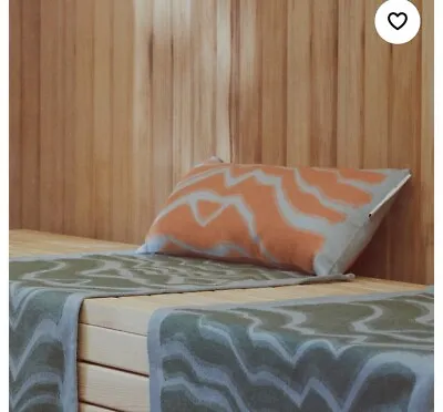 IKEA X MARIMEKKO BASTUA Cushion Blue/Orange 18”x8” (805.449.36) Lightly Used • $35