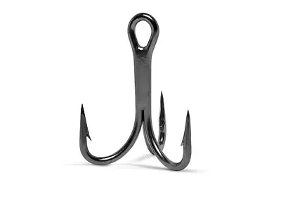 100 Pack - VMC #4 4X-Strong Treble Hook - 9626BN-BEST HOOK - Black Nickel - Bulk • $34.95