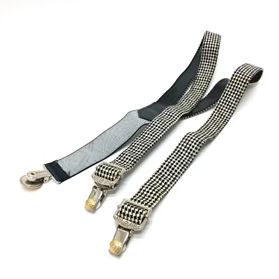 VERSACE Staggered Pattern Medusa Suspenders • $514.80