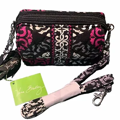 Vera Bradley All In One Crossbody Bag Wristlet Wallet Canterberry Magenta - NWT • $30