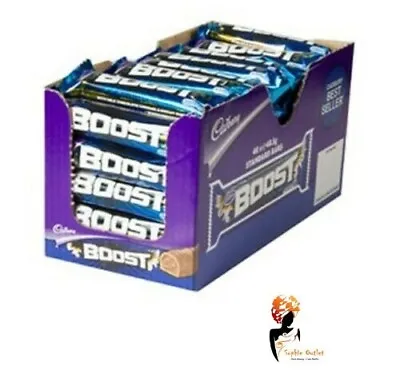 £21.99 • Buy CADBURY BOOST Chocolate Bar 49g Bars X 24 Full Box Case Free Delivery 