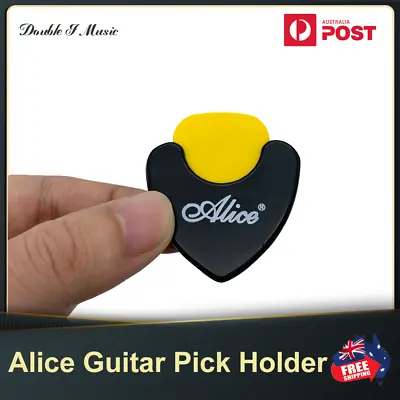$5.95 • Buy Guitar Pick Holder Alice Plastic Plectrum Case Mediator Storage Self Adhesive