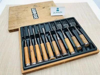 £158.78 • Buy Japanese Chisel Nomi Carpenter Tool Set Of 10 Hand Tool Wood Working #611