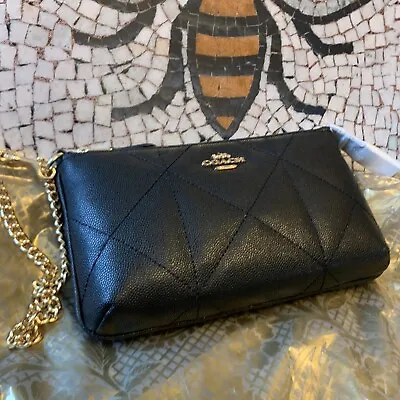 £55 • Buy Coach Hand Held Purse Black Leather 