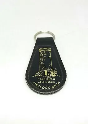 The Heights Of Abraham Matlock Bath Vintage Leather KeyRing Key Fob Keychain • £5.64