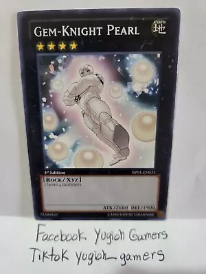 Yu-Gi-Oh Gem Knight Pearl BP01  1st Edition Common Light Played  • $1.75