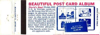 Beautiful Post Card Album Best The Writewell Co. Vintage Matchbook Cover • $9.99