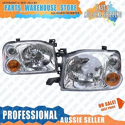 Pair Front Lamps Head Lights For Nissan Navara D22 2001-2014 LH & RH • $112.22