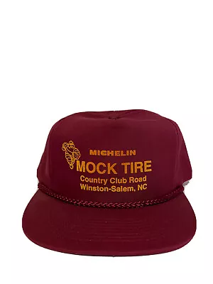 NEW Vintage Puff Print 80’s MICHELIN Mock Tire Snapback Trucker Hat • $22.50