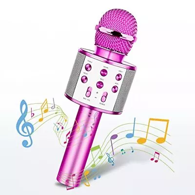 Kids Microphone Girls Toys Age 4-12 Year Old Girls Gifts Presents For Purple • £14.93