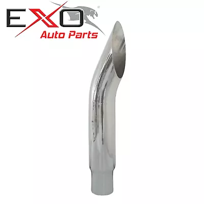 6  Reduced To 5  Inch Chrome Truck Muffler Exhaust Stack Curved X 36  (915mm) • $339.99