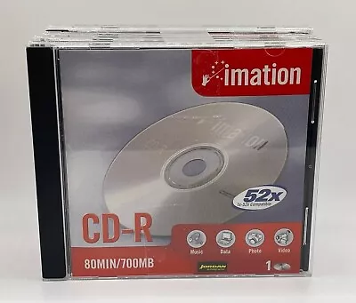 Imation CD-R 80 Min / 700MB 1x-52x Compatible Music Data Photo Video X5 • £6.99