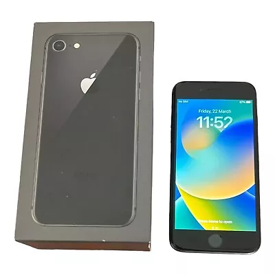 Apple IPhone 8 (A1863) 64GB Space Grey (AU STOCK) Unlocked & With Box • $174.95