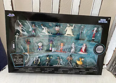 DISNEY  THE NIGHTMARE BEFORE CHRISTMAS 18 PC DIE-CAST FIGURES JADA  Series 1 • $27.50