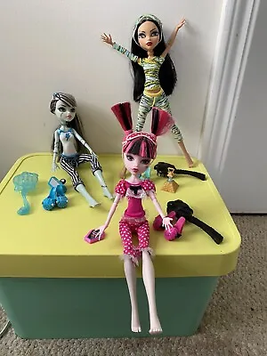 Monster High Dead Tired (Draculaura Cleo Frankie) Dolls • $250