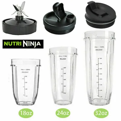 $12.95 • Buy Replacement Accessories Blade Cup Lid Fit For Nutri Ninja Auto IQ Bullet Blender