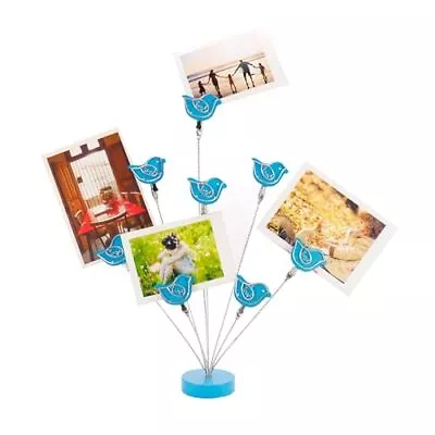 8-Branch Family Tree Picture Frame Holder Card Photo Clips Holder Desk Stand... • $43.44