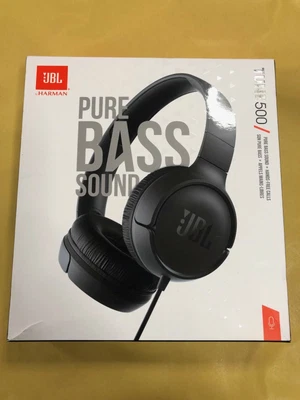 £11.95 • Buy JBL Tune 500 Over Ear Wired Headphones With Pure Bass Sound Black - USED