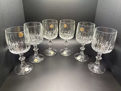 German Leaded Crystal Wine Glasses (6) - 24% - Echt Bleikristall • $79.99