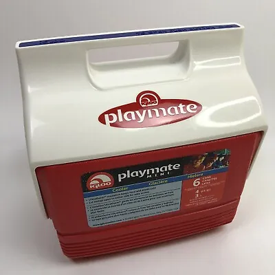 Igloo Playmate Mini Red Cooler Personal-Size Ultratherm Insulation 6 Cans 4 Qt • $24.99