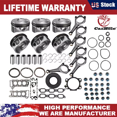 For 3.0L V6 Engine Rebuild Kit & Rod & Head Gasket Jaguar XE XJ Land Rover AJ126 • $192.67