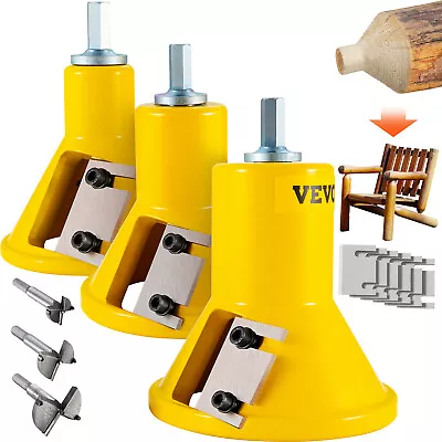 VEVOR Tenon Cutter Log Furniture Kit 1  & 1.5 & 2  W/ Straight Blade Home DIY • $125.50