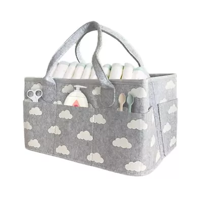 Diaper Caddy Nappy Carrier With Pockets Removable Compartments Foldable Storage • £12.99