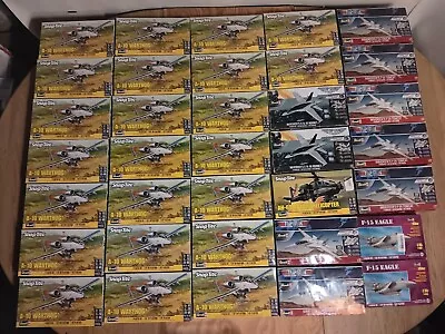 Lot Of 35 Revell Aircraft Plastic Model Kits Open Box Unopened Sealed Parts Bags • $44