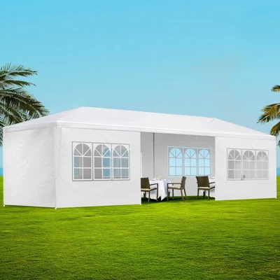 $139.94 • Buy Instahut Gazebo 3x9 Outdoor Marquee Gazebos Side Wall Tent Canopy Camping White