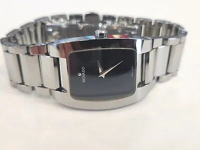 MOVADO Fiero 24MM Stainless Steel Black Dial Women's Watch 7533774 • $750