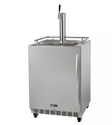 Kegco Kegerator 24  Wide Single Tap Stainless Steel Commercial Beer Dispenser • $1600