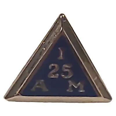IAM 25 Year Pin International Association Of Machinists Union Sterling Silver925 • $11.70