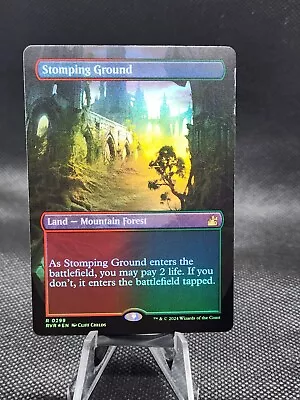 MTG - [FOIL] Stomping Ground (Borderless) - Ravnica Remastered • $18.25