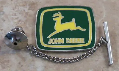 John Deere Tie Tack Pin And Chain Clasp Or Lapel Pin • $19.99