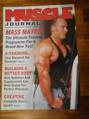 MUSCLE JOURNAL Bodybuilding ISSUE #2 Magazine/booklet 2-00 • $9