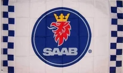 Saab Banner Flag Garage Scania Trucks Car Parts 3x5ft Retro Sweden Workshop Ft • $14.99
