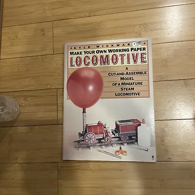 1986 Make Your Own Working Paper Locomotive Train SIGNED By Kyle Wickwares • $25