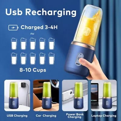 400ml Electric Juice Maker Portable Blender Smoothie Juicer Fruit Mini Machine • £8.08