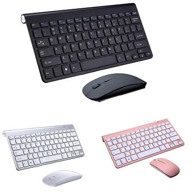 £18.04 • Buy Mini Slim Wireless Keyboard And Mouse Set Waterproof For Apple Mac Laptop PC