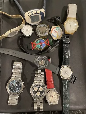 Vintage Lot Of 13 Swatch Watches For Parts  • $22.50