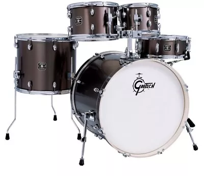 Gretsch GE4E825SPGS Energy 5-Piece Drum Shell Pack 22/10/12/16/14 - Grey Steel • $479