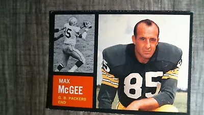 1962 Topps Football Card # 67 Max McGee SP EXNM • $1