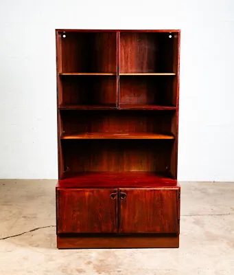 Mid Century Danish Modern Bookshelf Cabinet Brazilian Rosewood Doors Omann Jun 1 • $1274.13